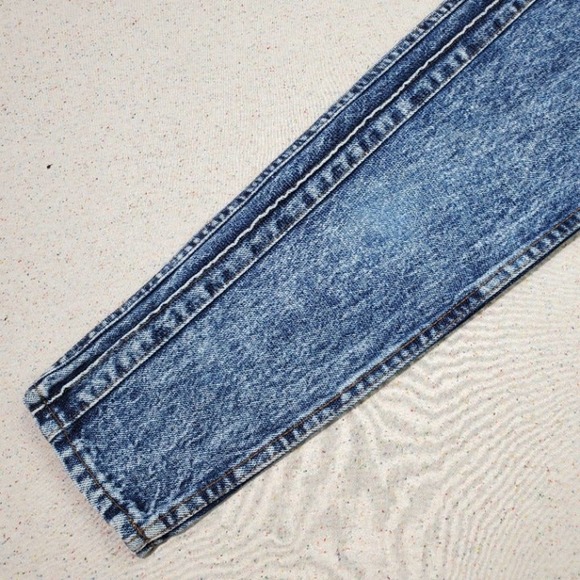 Vintage Levi's Acid Wash Tapered Leg Jeans kids 10 SLIM - Picture 6 of 10